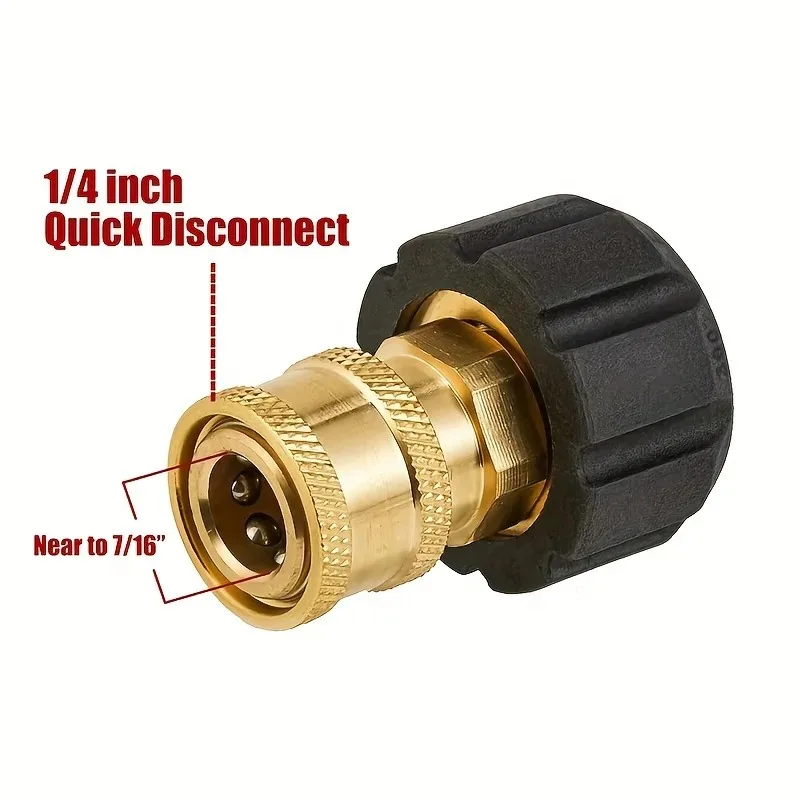 Quick Release Brass High-Pressure Washer Adapter