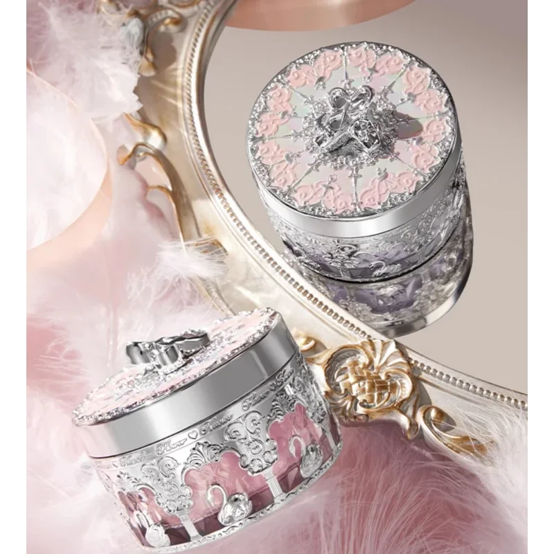 Flower Knows Swan Ballet Loose Powder Oil Control Long Lasting Matte Waterproof Sweatproof Korea Luxury Facial Makeup Cosmetics - Image 2