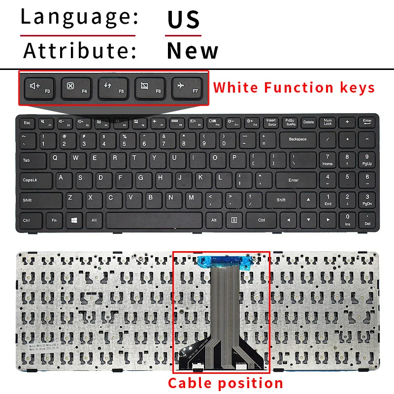 laptop keyboard for LENOVO Ideapad/TIANYI 15ibd 100-15 100-15IBY 100-15IBD 300-15 B50-10 B50-50 series RU keyboard
