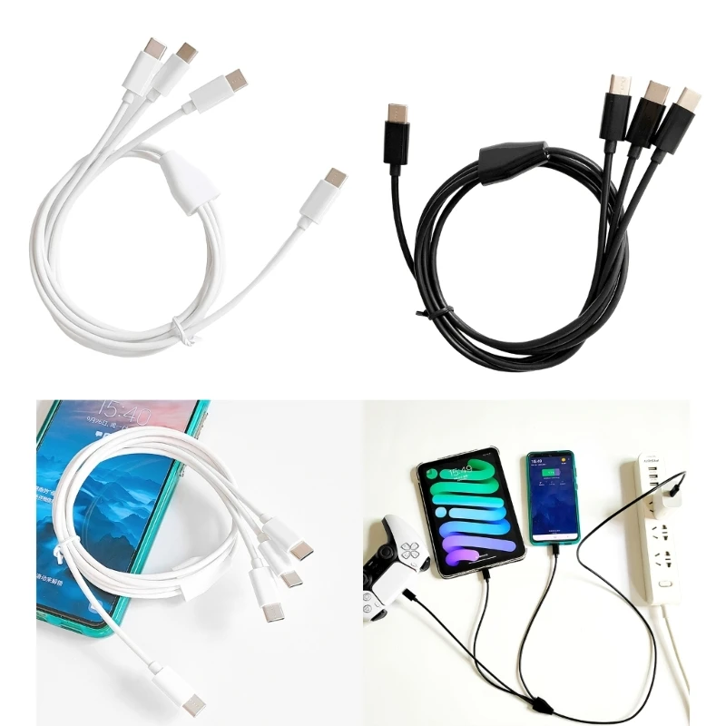 3 In 1 USB 케이블 유형 C에서 USB C 전화 충전기 케이블 전화용 충전 케이블
