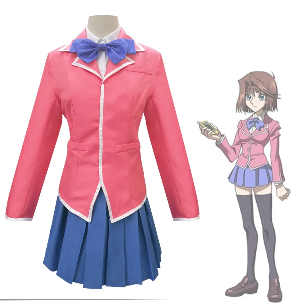 

Anime Mazaki Anzu Cosplay Costume cos School Uniforms dress Halloween Party