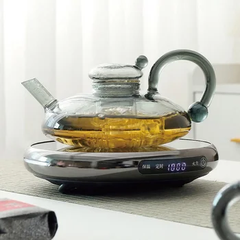 1000W Ultra-thin Electric Ceramic Stove Timing Electric Tea Stove Home Temperature Control Water Heater Keep Warm Tea Brewer 1
