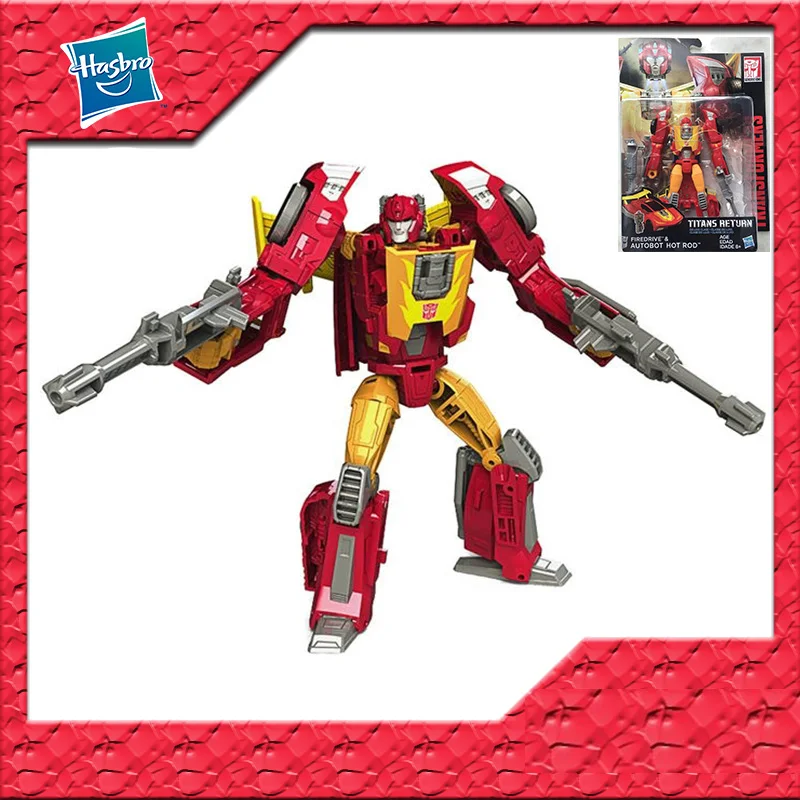 In Magazzino Trasformatori Per Tomy Tapara Originali Titans Return Hot Rod Deluxe Pvc Anime Figure Action Figures Model Toys