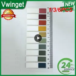 1/3/6PCS Sheets Colorful Notes Memo Pad Self Adhesive Label Bookmarks Notepad School Office Stationery Supplies