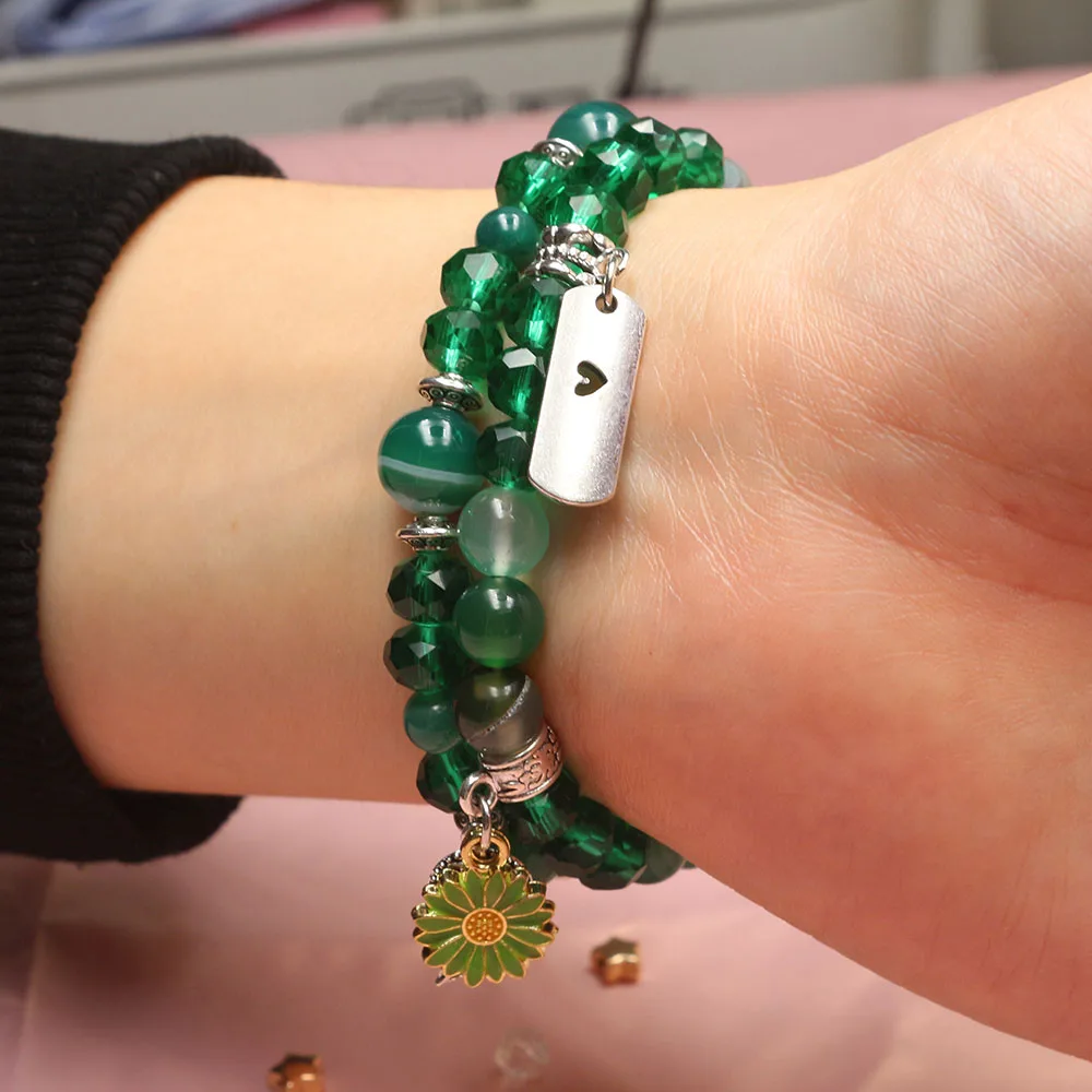 Elegant Green Jewelry Wristband - Luxury Replacement Strap