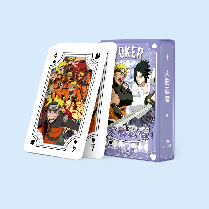 

Anime Ninja Akatsuki 54Pcs Poker Cards Cosplay Playing Card Peripheral Game Card