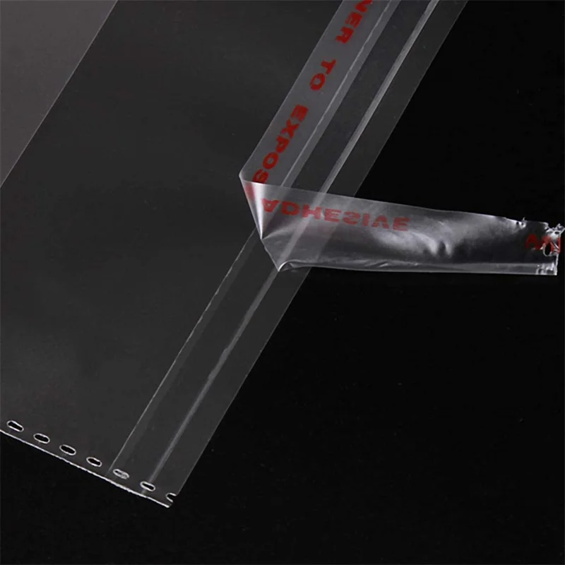 100pc Transparente Plastiktüte Kleine Selbstdichtende Zellophan Beutel Beutel Für Schmuck Display Verpackung Business Organizer Versorgung – Detail 5
