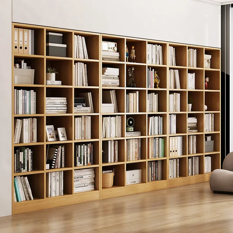 Industrial Wood Bookcase Minimalist Design Office Minimalist Item Storage Shelves File Bedroom Display Libreria Modern Furniture