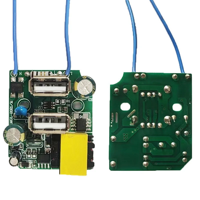 

1Pc 5V2.1A Dual USB Socket Output Mobile Phone Fast Charging Board Power Adapter Module
