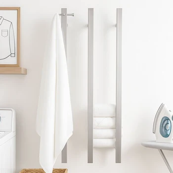 ราวแขวนผ้าเช็ดตัวไฟฟ้า OXG พร้อมที่แขวนเสื้อโค้ท 3 ราว สำหรับอบผ้าเช็ดตัว อุปกรณ์ในห้องน้ำ 2