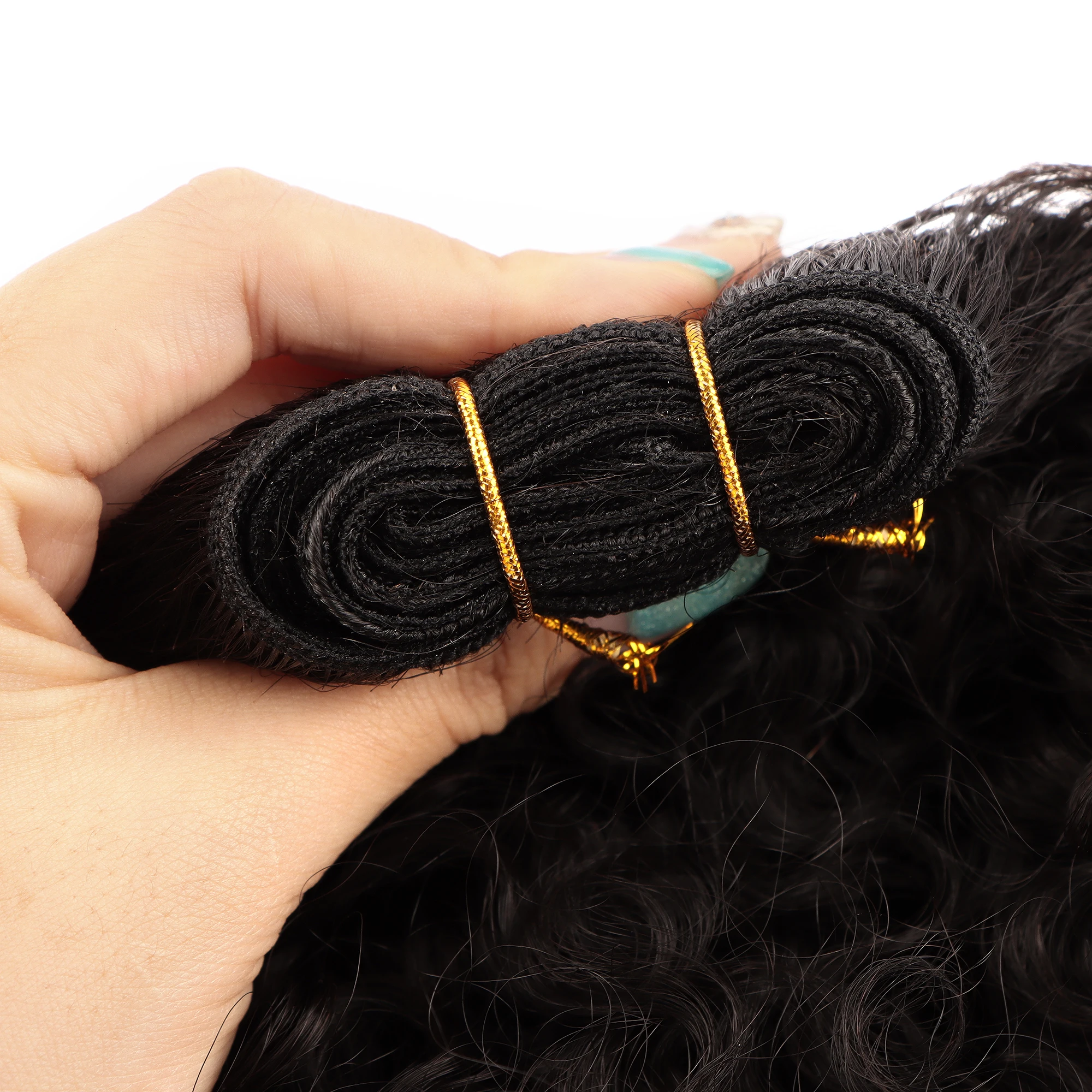 AHVAST deep curly hair bundles deep wave 100g human hair for boho braiding remy extensions braids