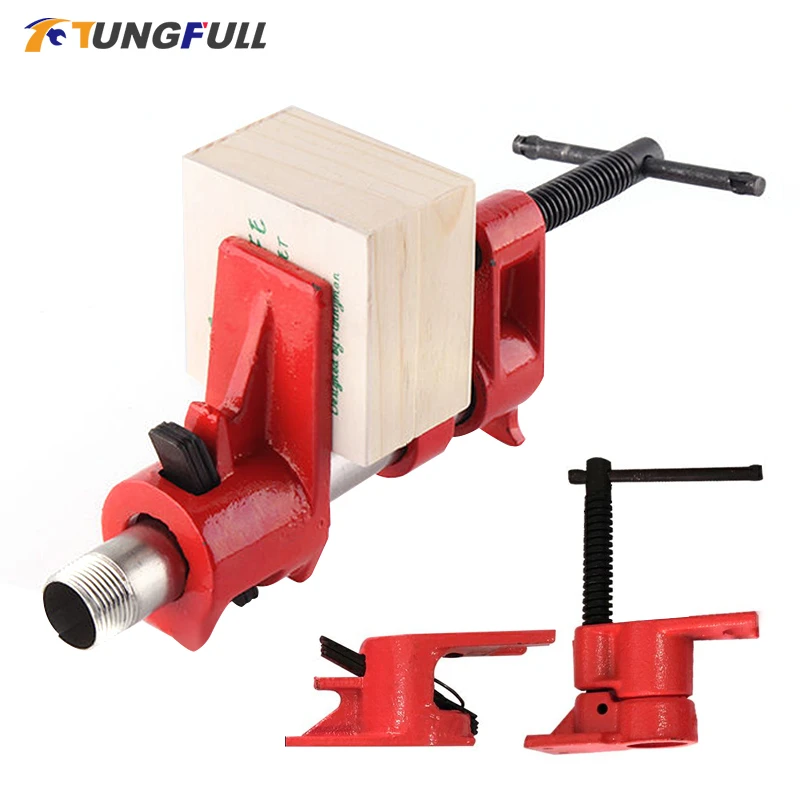 1/2 3/4 Inch Heavy Duty Pipe Clamp for Wood Gluing Pipe Fixture Hand