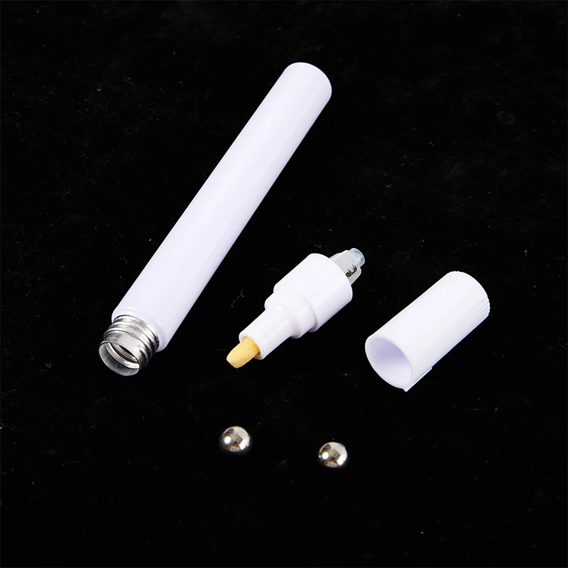 Paint Pen Empty Refillable Pen Blank Double Head Reversible Nib Paint Pen Fine Nib Marker Aluminum Pipe Paint Accessories