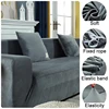 New Velvet Fabric Sofa Covers For Living Room Stretch Soft Sofa Cover High Quality 1/2/3/4 Seats Modern Armchair Covers For Home 4