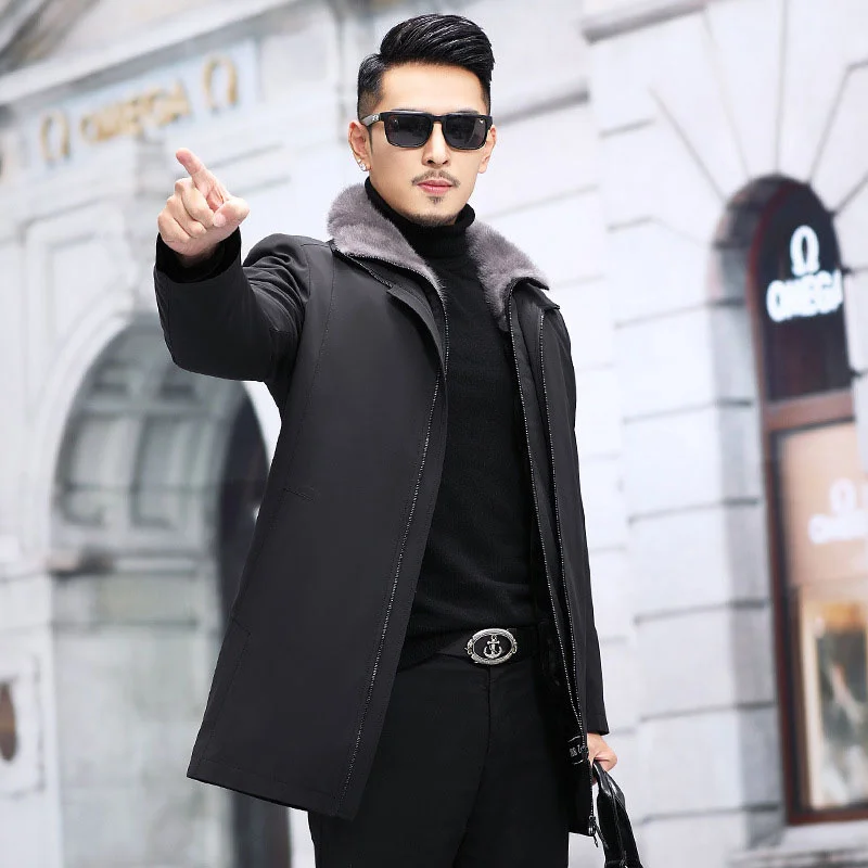 

2022 Natural Fur Coats ,Real Fur Jackets Men Winter Parka,Black Jackets,Jackets Fur For Men Fur Parkas,Men' Clothing