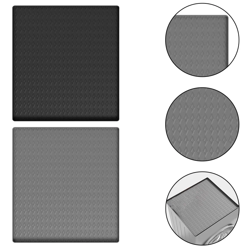 Washing Machine Mat Dryer Silicone Mat For Refrigerator Dust-proof Black Color 60*60cm,65*60cm,65*65cm Washing Machine