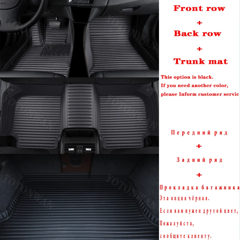 

High Quality Waterproof Customized Leather Car Floor Mat 100％ For DS All Models DS-5 6 Car Styling Auto Accessories Carpet Cover