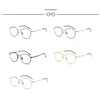 Metal Anti-blue Light Computer Glasses Women Men 1.56 Aspherical Myopia Lens Prescription Eyeglasses 0 -0.5 -0.75 -1.0 To -6.0 6