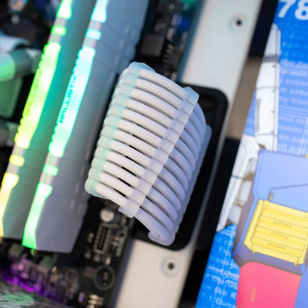 24pcs/set Cable Comb Replacement for 3.0-3.6mm PC Power Module Computer Cable Management Clamp Prevention Twisting