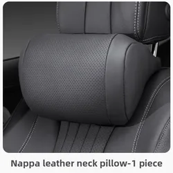 Premium Nappa-Leder Autositz Kopfstützenkissen - Weich, Flauschig und Ganzjahreskomfort