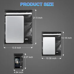 Faraday Bag Shielding for RFID and EMF Protection - Anti - Tracking Signal Blocking Cover for Phones and Devices (3pcs)