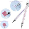 1Pc Double Head Nail Drill Pen Dual Purpose Rhinestone Crayon Nails Art Pen Diamante Picker Crystal Applicator Manicure Tool 네일 4