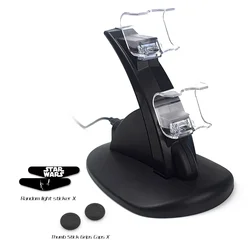 Dual USB LED Charger Dock Station (Black)
