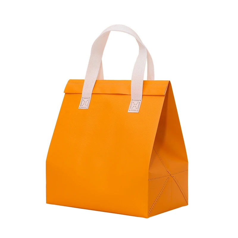 StoBag 25pcs Non-woven Tote Bags Portable Fabric Food Drinks Cake Packaging Keep Warm Cold Delivery Insulation Reusable Pouches 6