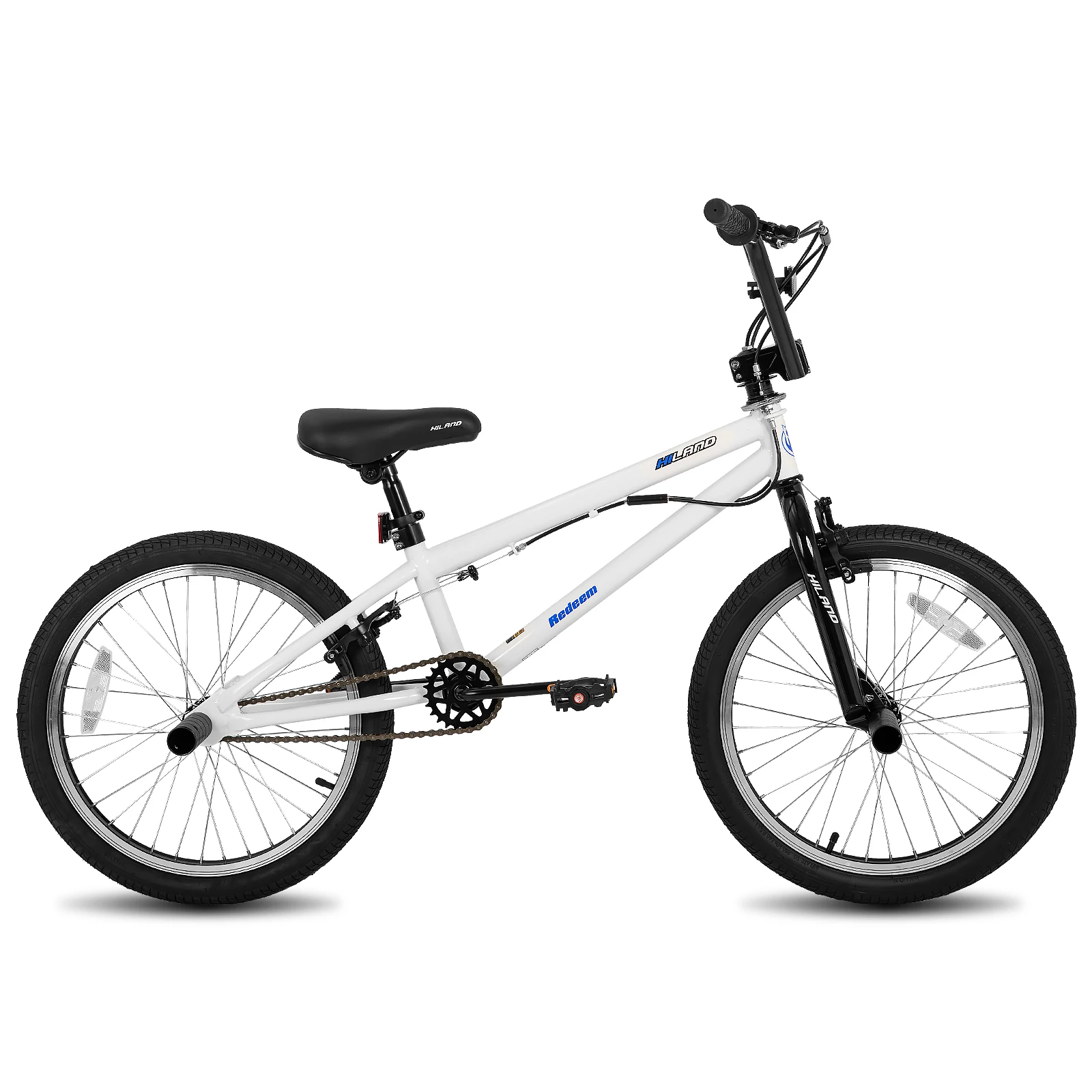 Hiland 20 inch Freestyle Kids BMX Bike,Beginner-Level to Advanced Riders with 360 Degree Gyro & 4 Pegs, Kids' Bicycles