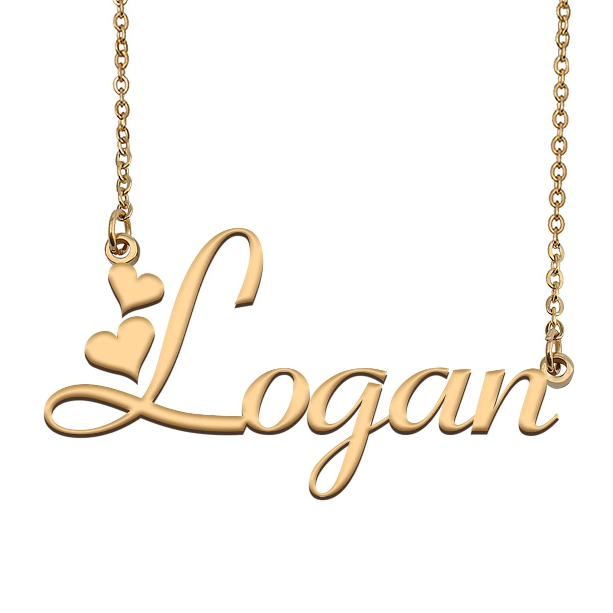 

Logan Name Necklace Nameplate Pendant for Women Girls Best Friends Birthday Christmas Mother Jewelry Gift