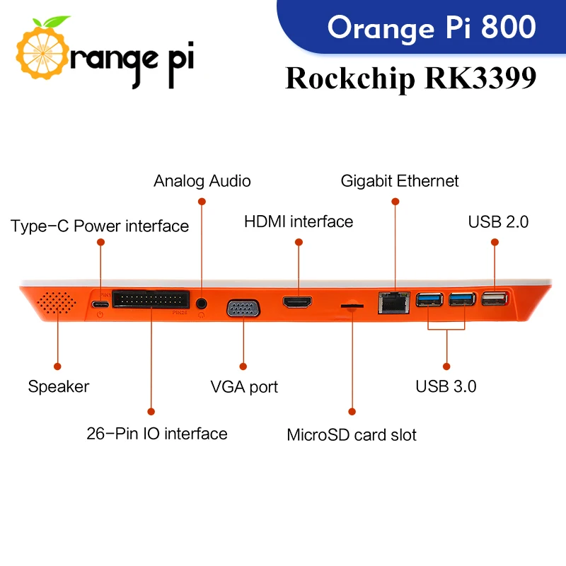   800 Ű PC + 5V4A CŸ   ġ, EMMC ޴ Ű ǻ,  BT5.0 ̴ PC, 4GB RAM, RK3399, 64GB