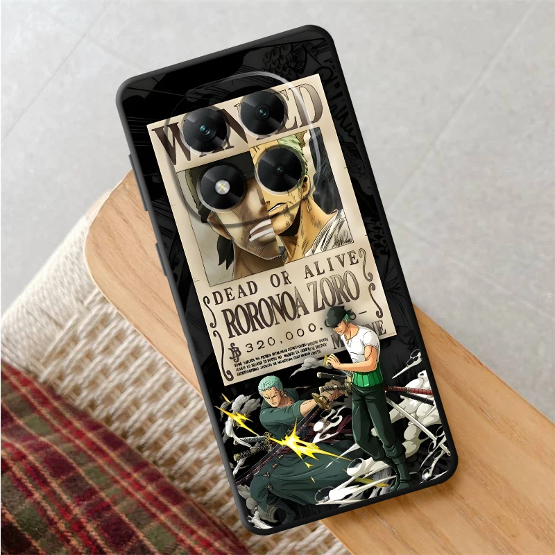 One Piece Wanted Notice Black Soft Phone Cover Case