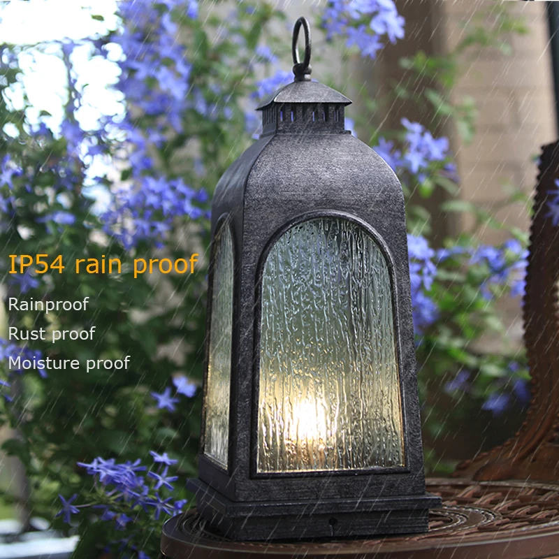 Grand Patio Outdoor Post Light Hardwire Landscap Floor Lantern Weather Resistant Walkway Lighting for Driveway Lawn Patio Garden 3