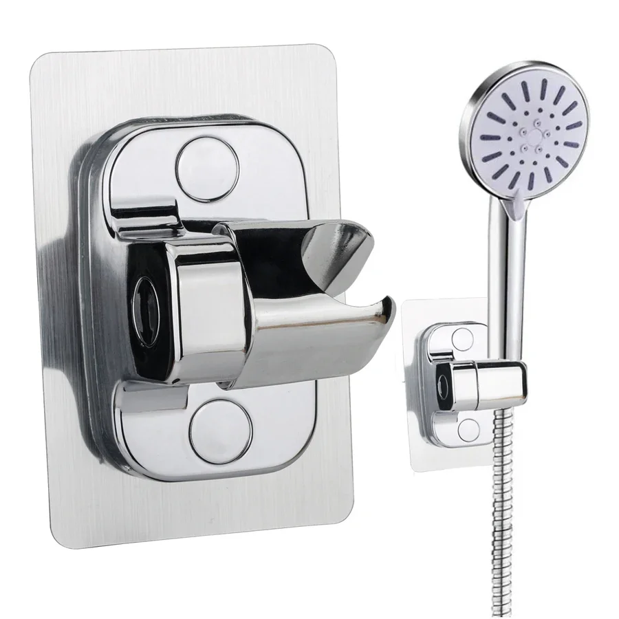 Shower Head Holder Adjustable Wall Mounted Self-Adhesive Showerhead Handheld Bracket Bathroom Accessories 1pc
