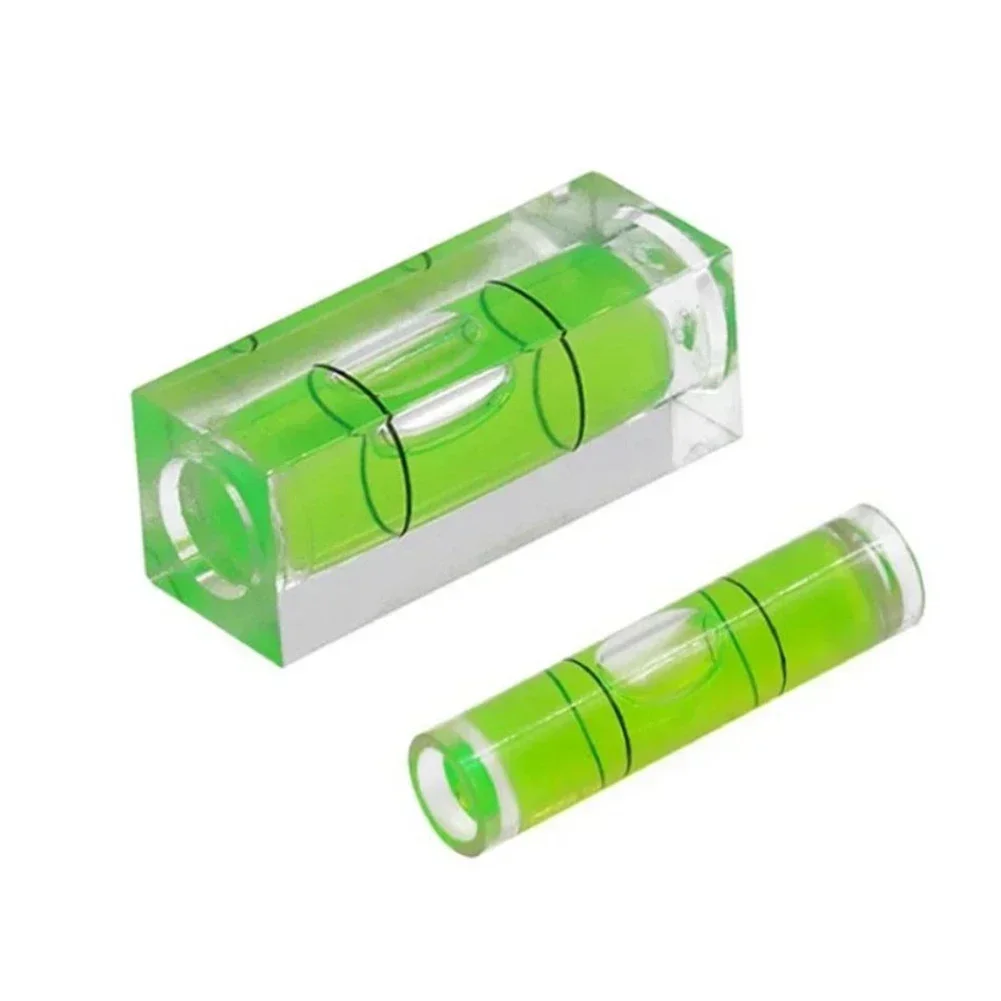 Level Gauge 2pcs Horizontal Bubble Bead Type Spirit-Level Mechanical Strip 40*15mm/9.5*40mm