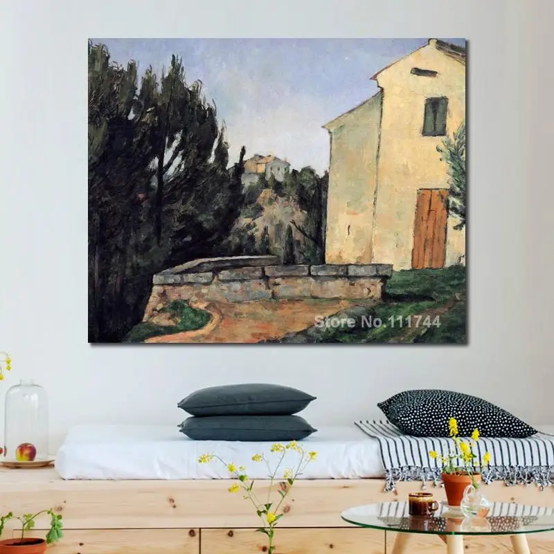 

Art Landscape The Abandoned House Paul Cezanne Oil Painting Reproduction Handmade High Quality