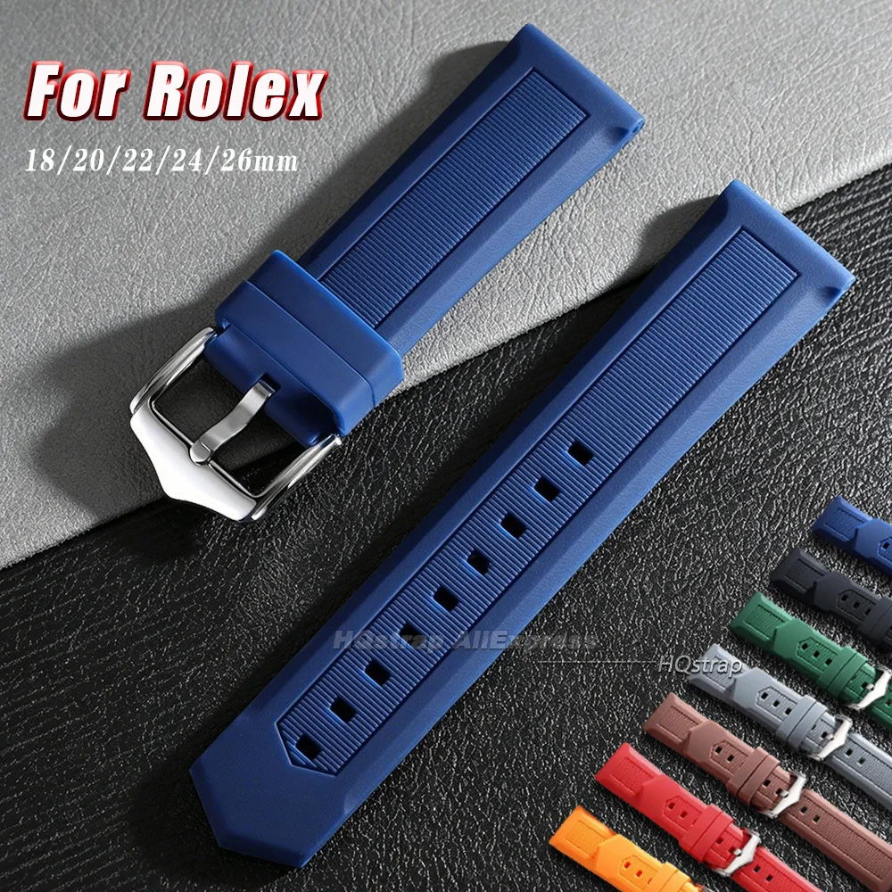 Universal Sport Silicone Watch Strap | Soft Waterproof Wristband Accessories