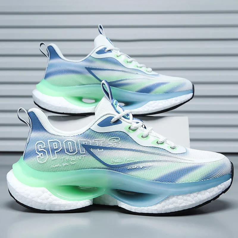 Мужские спортивные кроссовки для бега с воздушной подушкой для марафона 2024, дышащие легкие женские удобные детские кроссовки для спортивных тренировок