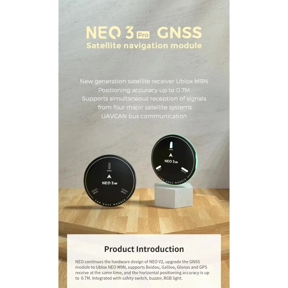 Модуль GNSS CUAV NEO 3 PRO U-Blox M9N GPS высокой точности для контроллера полета Pixhawk PIX Ardupilot PX4 thumbnail 5