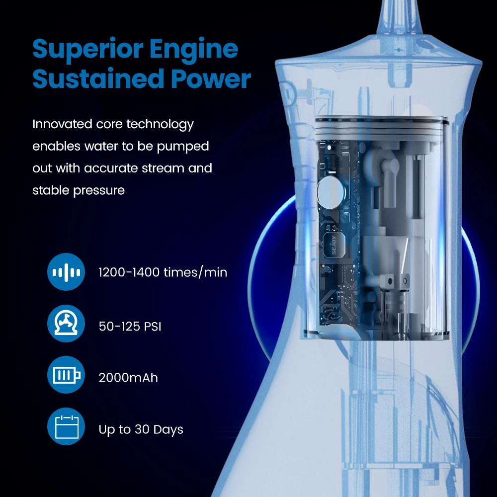 Portable Electric Dental Water Flosser 5 Modes