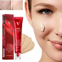VC BB Cream Foundation Makeup Moist Waterproof Face Base Perfect Cover Korea Cosmetics Vitamin C Tone Up Cream 30g/35g/40ml 2