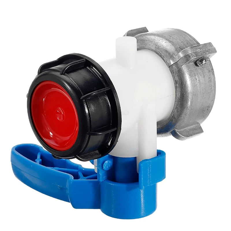 

IBC Tank Tap Pipe Connector 1000L Container DN40/DN50 75mm Liters 62mm To Male Export Butterfly Valve Switch Garden Home Tool