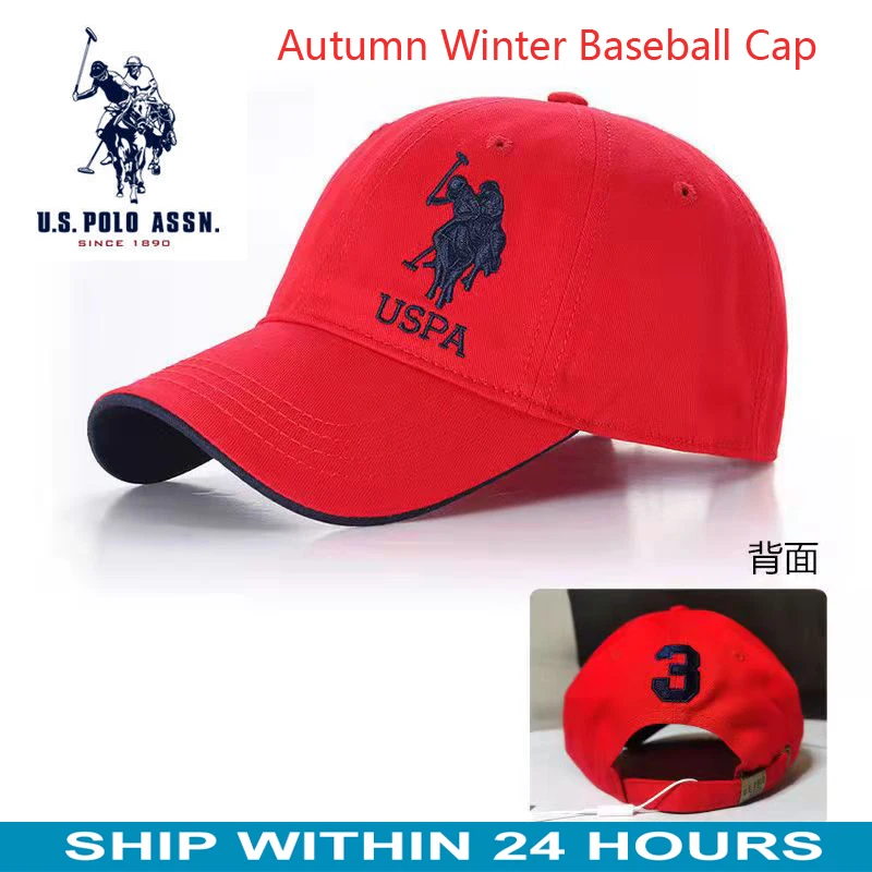 U.S.POLO ASSN high quality thick Paul hat men's women's hat sun hat sports cap spring summer peaked cap sun hat baseball cap