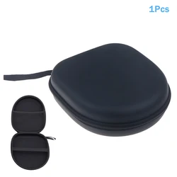 Durable Shockproof Headphone Case - Premium EVA Hard Shell Storage Bag with Zipper Closure (Dark gray)