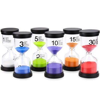 1pcs 1/3/5/10/15/30 Hourglass Minutes Sand Watch Sandglass Timer Watch Clock Gift Children Sand Timer Hour Home Decoration 1