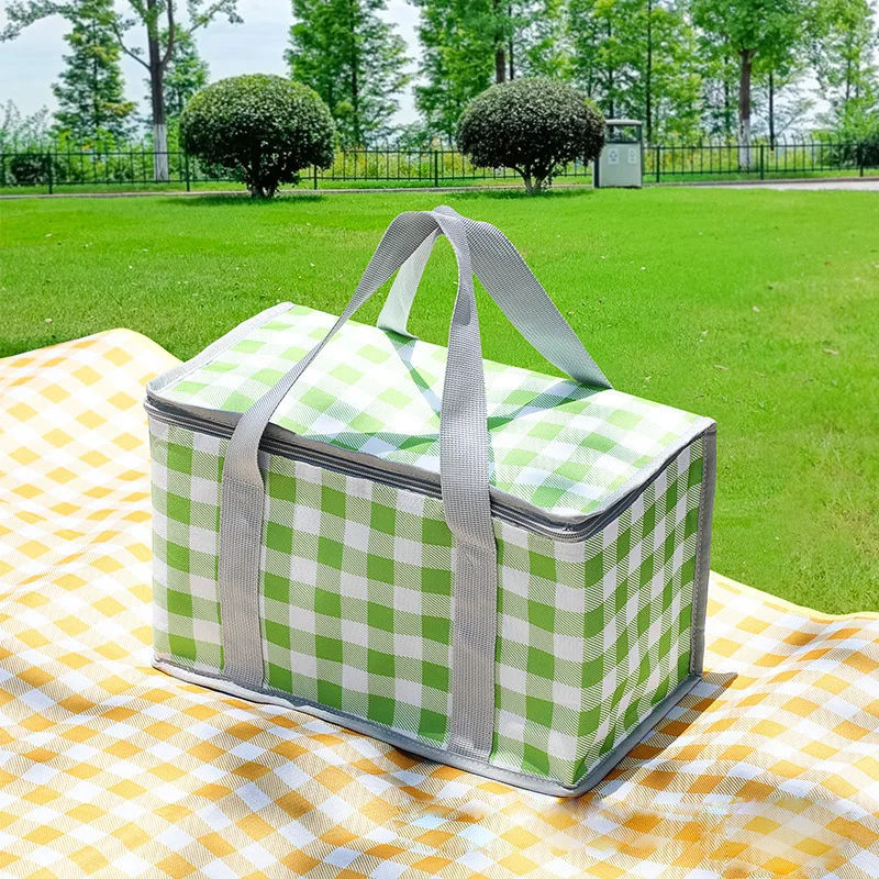 Insulated Bag Thermal Food Bag Picnic Thermal Insulated Bag for Food Beer Outdoor Thickened Aluminum Film Cooler Bags Camping Handbag Waterproof Lunch Box