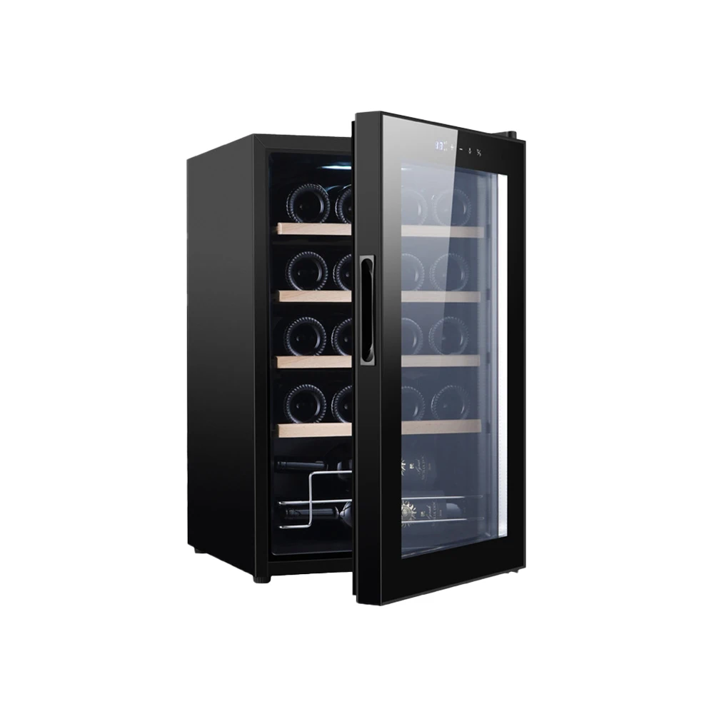 Vertical Shelf Wine Fridge Mini Slim Small Electric Thermostat Red Wine Cooler Barrel Refrigerator