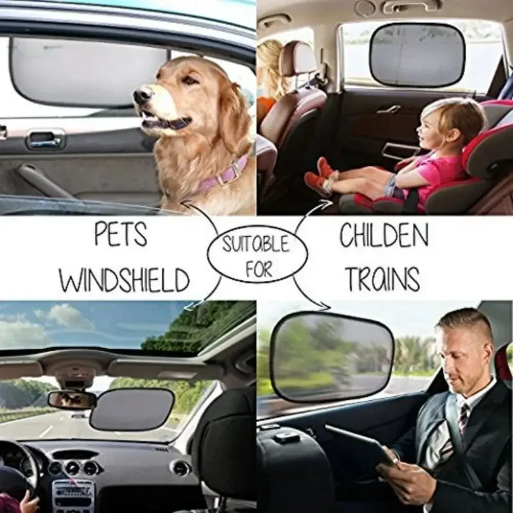 5PCS Sun Visor Auto Supplies Sunshade Car Window Suction Cup Shade Car Curtain Auto Sun Shade Styling Covers Visor