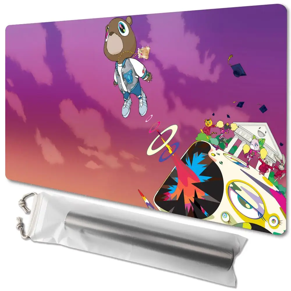 Rapper Kanye West Graduation Mousepad Large Gaming Mouse Pad LockEdge Thickened Computer Keyboard Table Desk Mat