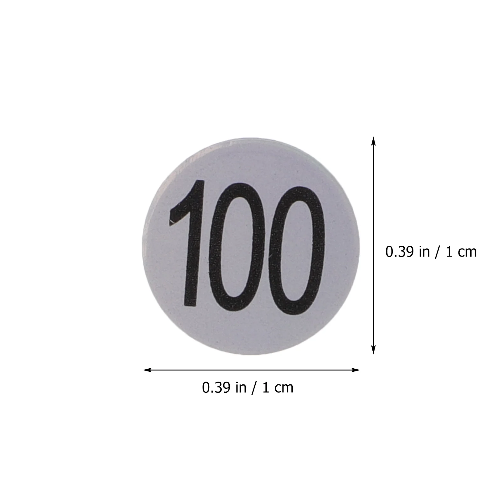 10 Sheets Stickers Round Number Classification Small Numbered Laser Adhesive Labels Sign 1-100 Office